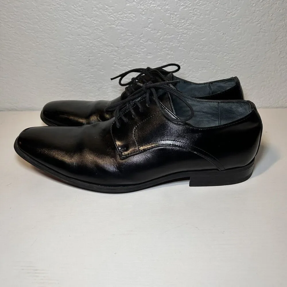 Giorgio Brutini Size 11M Men's Black Lace Up Oxford Style Red Bottom Dress Shoes